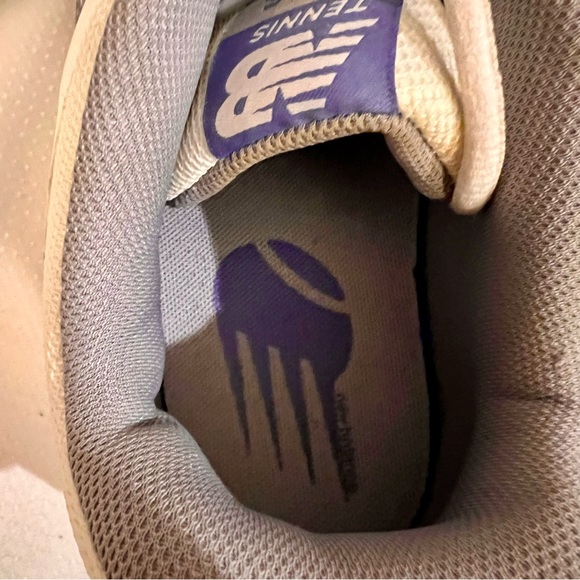 NEW BALANCE Women's WC806 Tennis Shoes White w Purple Size 9.5D (Wide) Like New! - Picture 14 of 16